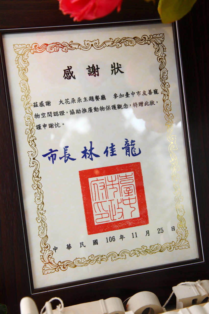 台中寵物友善,寵物友善餐廳,台中排餐,台豬寵物友善餐廳,一中街美食,一中商圈美食,大花朵朵