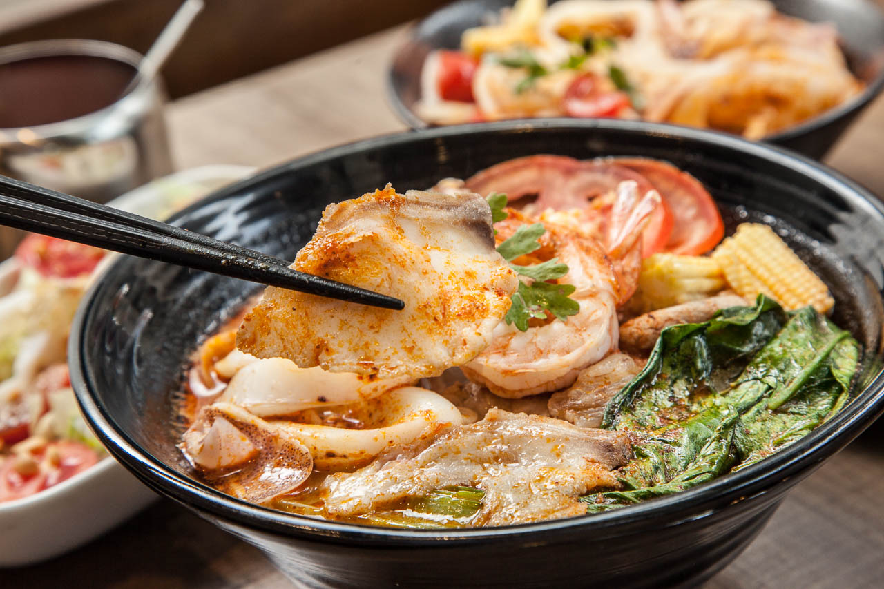蘆竹泰式料理,桃園美食,南崁美食,桃園涼麵,蘆竹麵店,大竹美食,創意涼麵,伊藤萬游泳學校,小卷米粉,泰式拉麵,泰式小吃