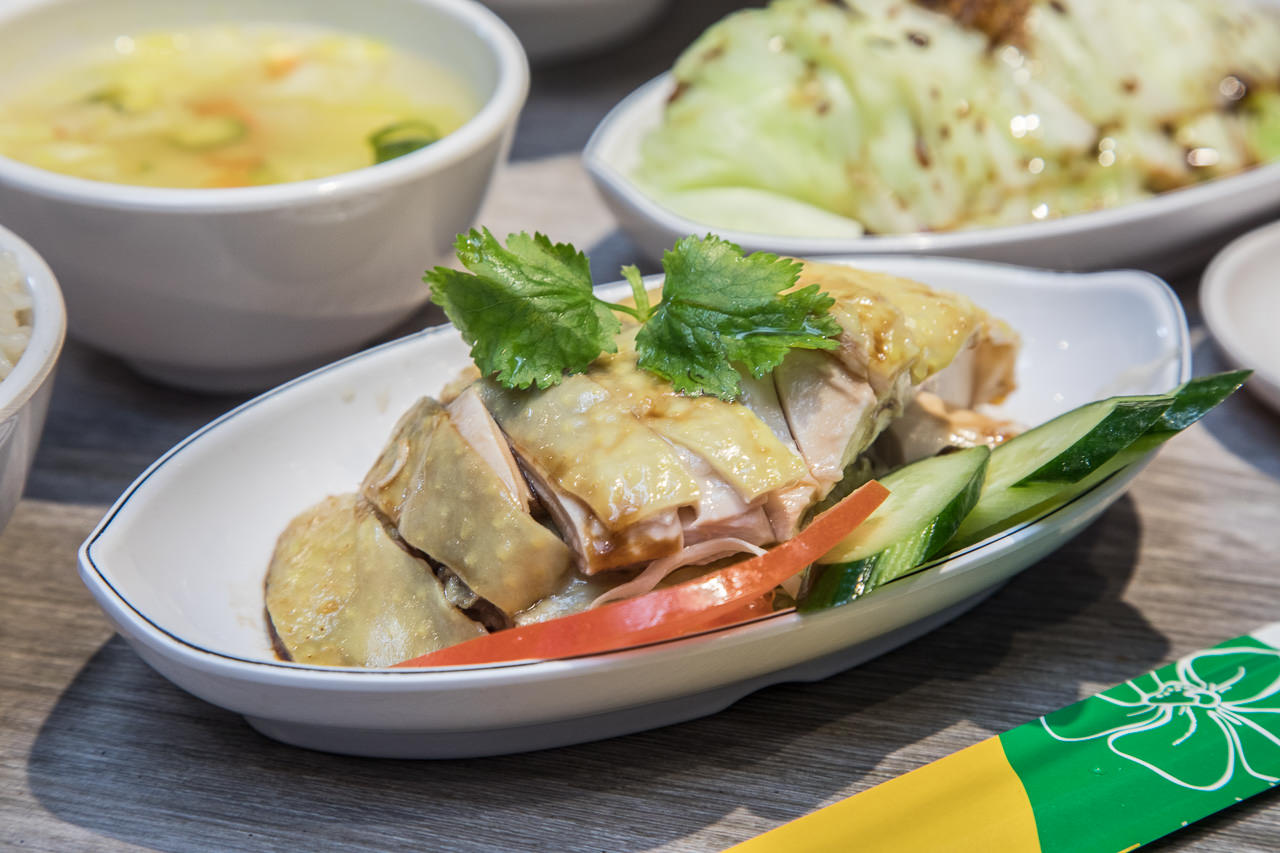 新光三越海南雞飯,新光三越南西店海南雞飯,張記海南雞飯-新光南西店,中山區美食,中山區海南雞飯,台北海南雞飯