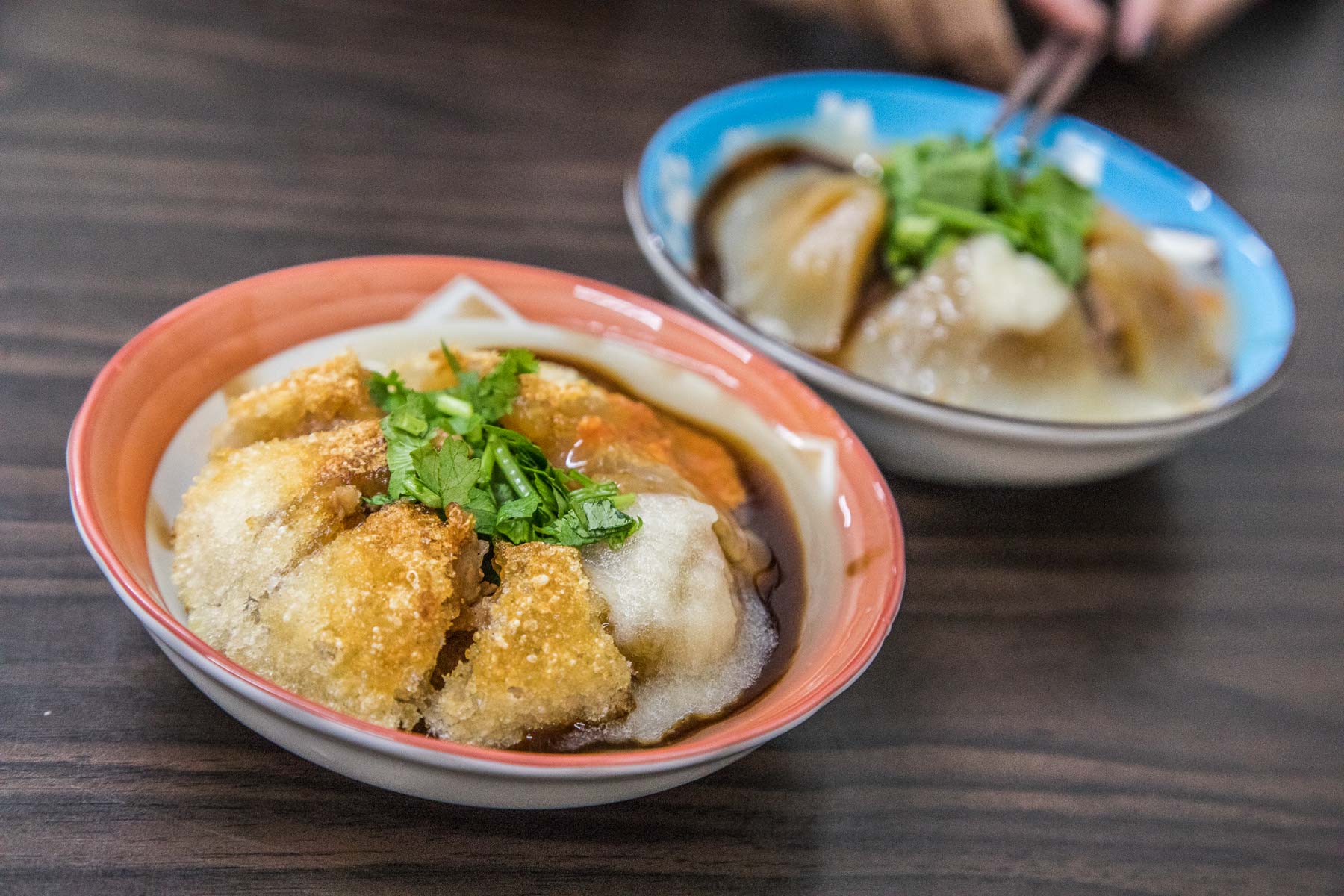 中壢美食,脆皮肉圓