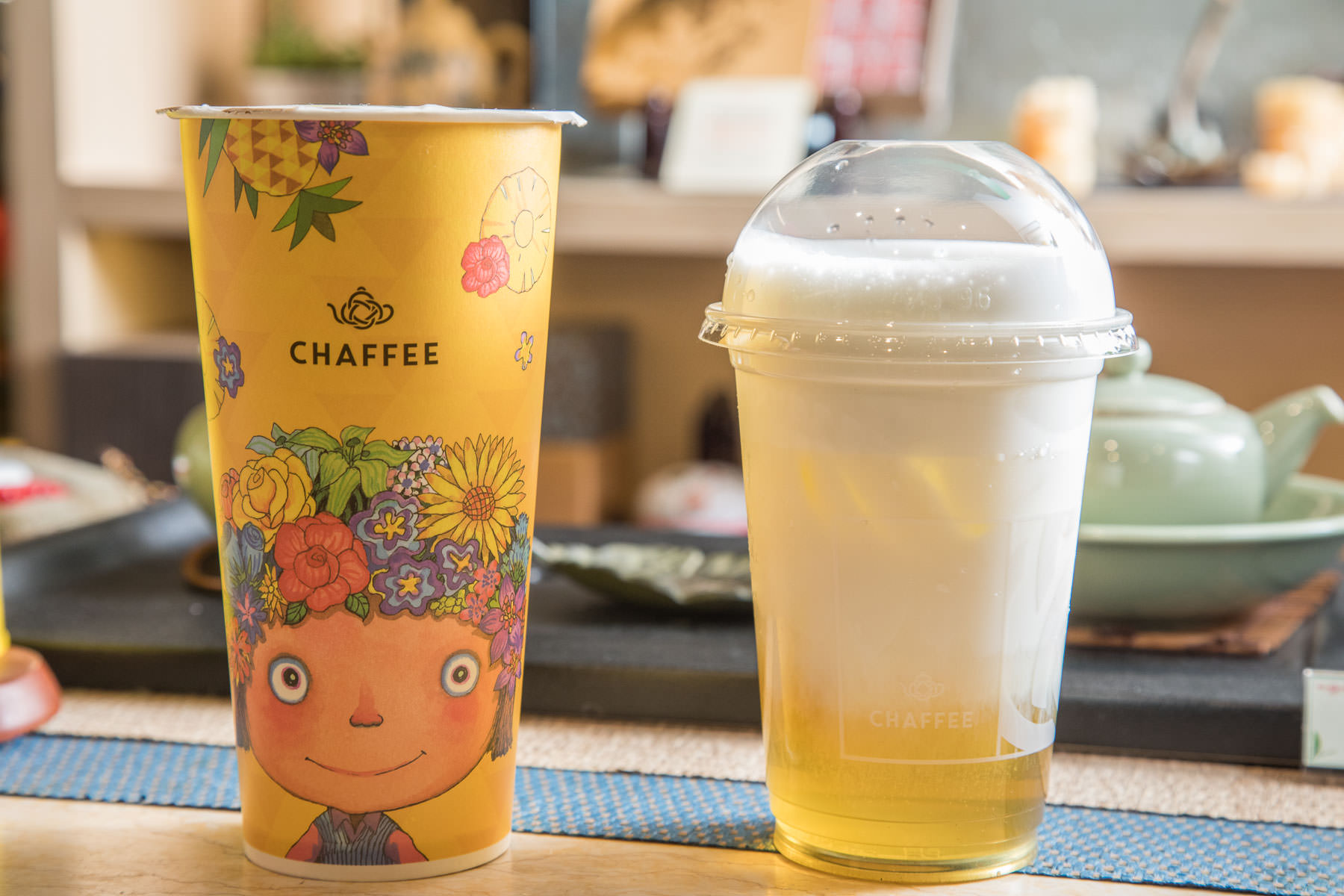 林口美食,CHAFFEE 林口三井店,天仁限量MIT幾米帆布袋,林口茶飲,林口天仁茗茶,CHAFFEE,鳳梨紫蘇梅紅茶,鳳梨天廬冰沙