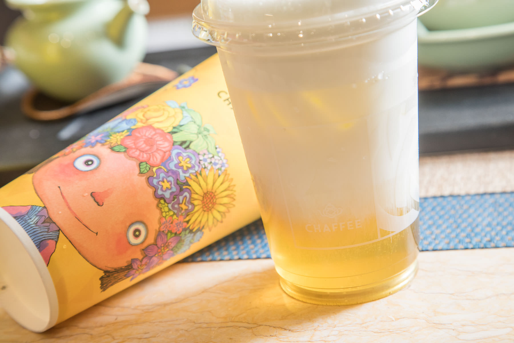 林口美食,CHAFFEE 林口三井店,天仁限量MIT幾米帆布袋,林口茶飲,林口天仁茗茶,CHAFFEE,鳳梨紫蘇梅紅茶,鳳梨天廬冰沙