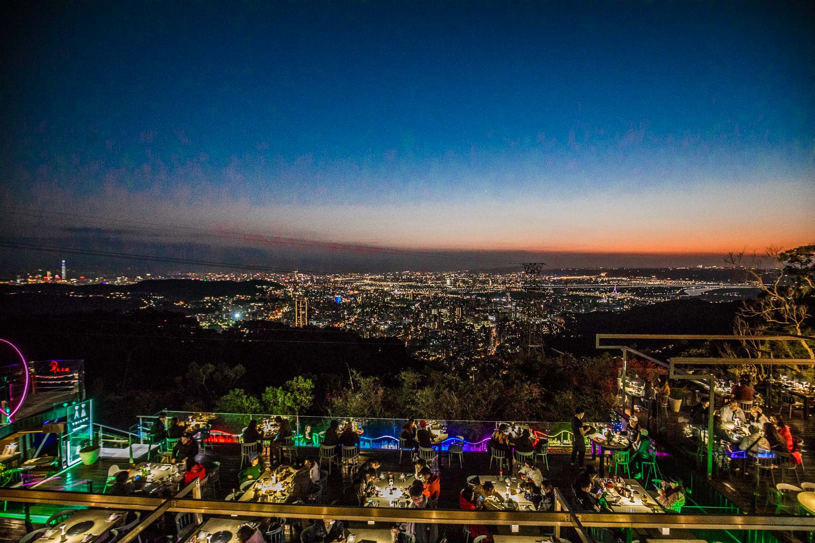 陽明山夜景,草山夜未眠