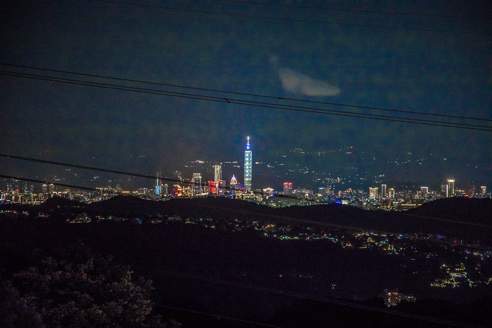 陽明山夜景,草山夜未眠
