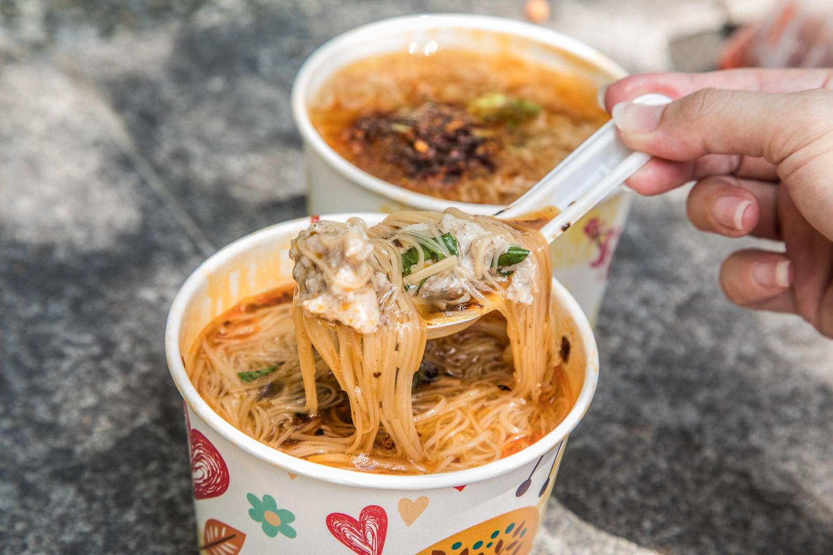 台中第五市場美食,樂群麵線