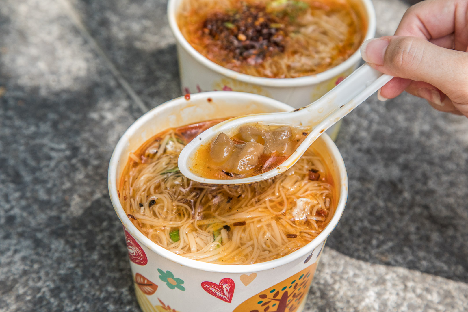 台中第五市場美食,樂群麵線