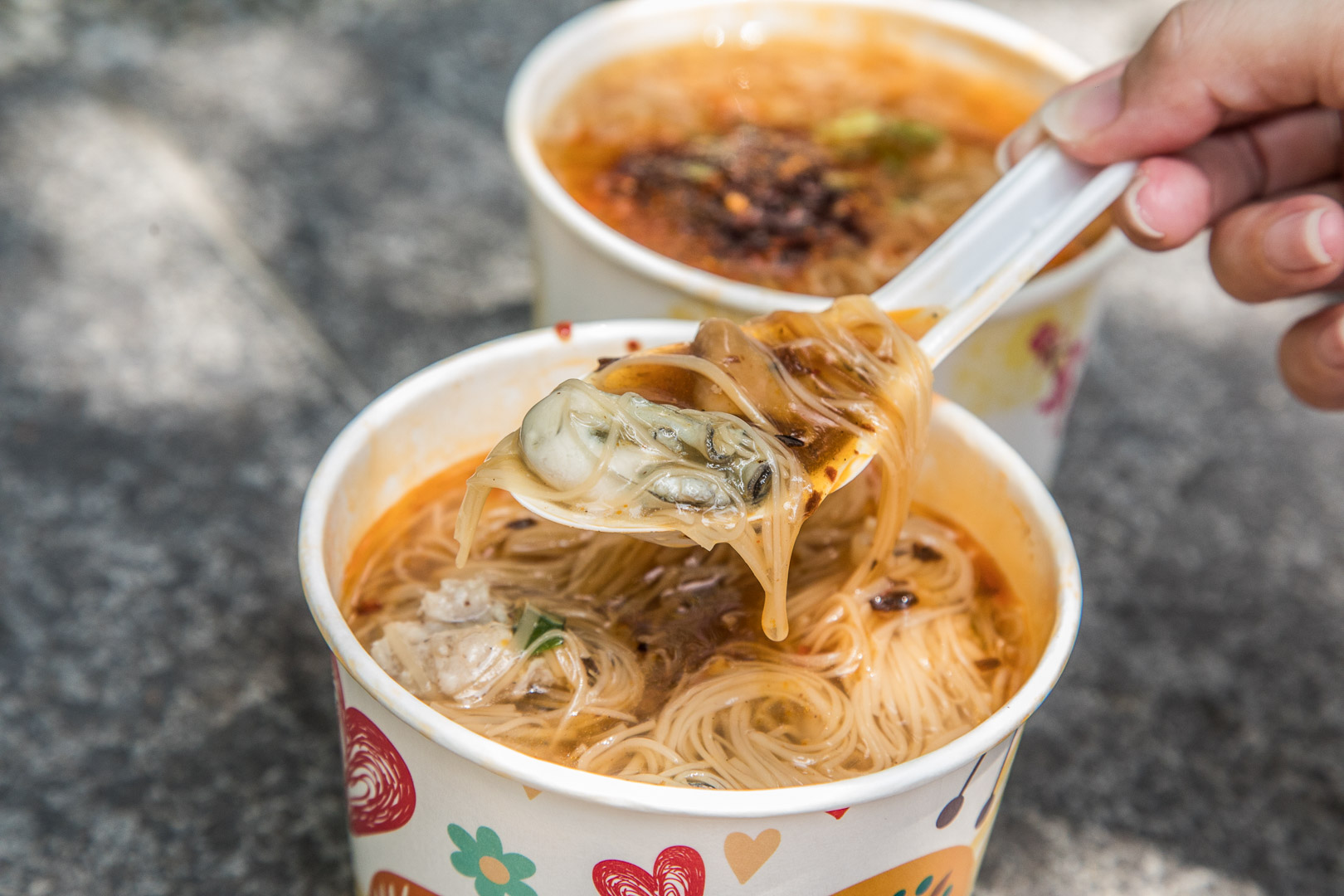 台中第五市場美食,樂群麵線