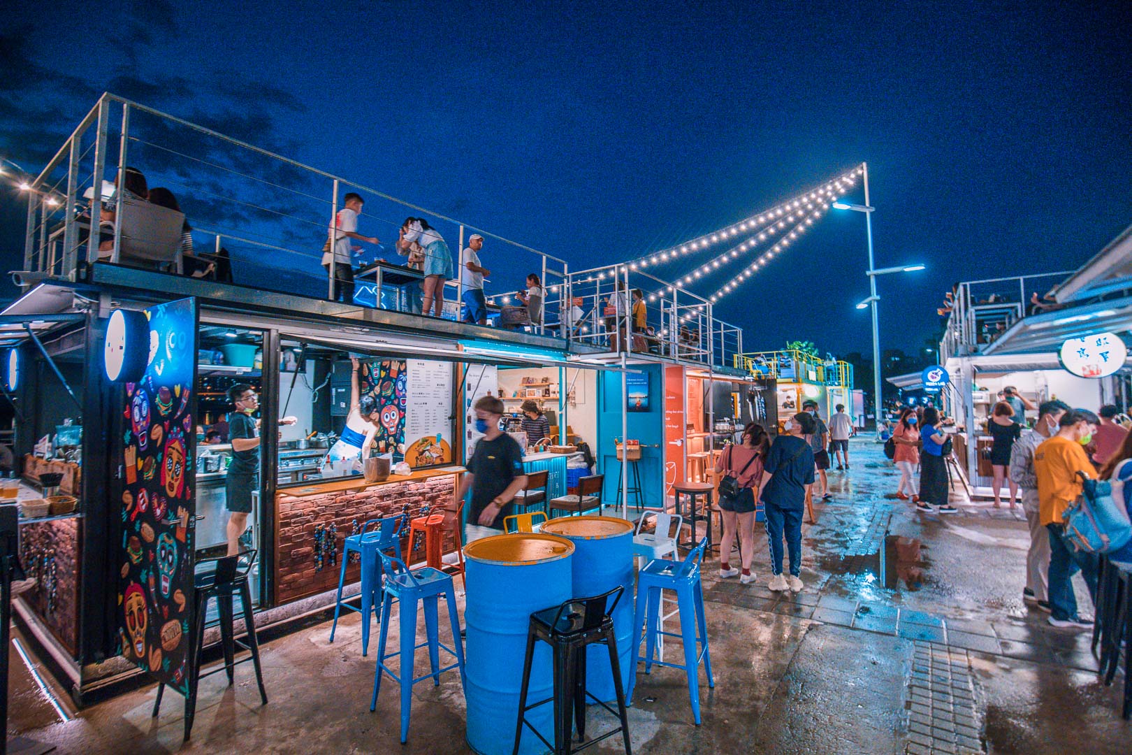 台北美食,台北夜景,大稻程美食,大稻埕市集,大稻埕貨櫃市集,大稻埕貨櫃市集美食,大稻埕貨櫃市集停車