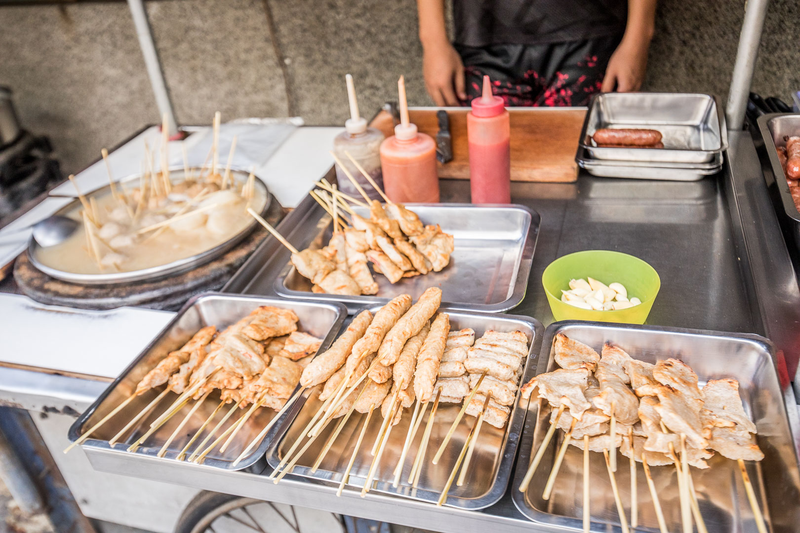 台南美食,台南小吃,台南香腸,台南大腸米腸,台南烤香腸,台南烤黑輪,台南烤甜不辣,大武街無名黑輪攤,大武街黑輪攤