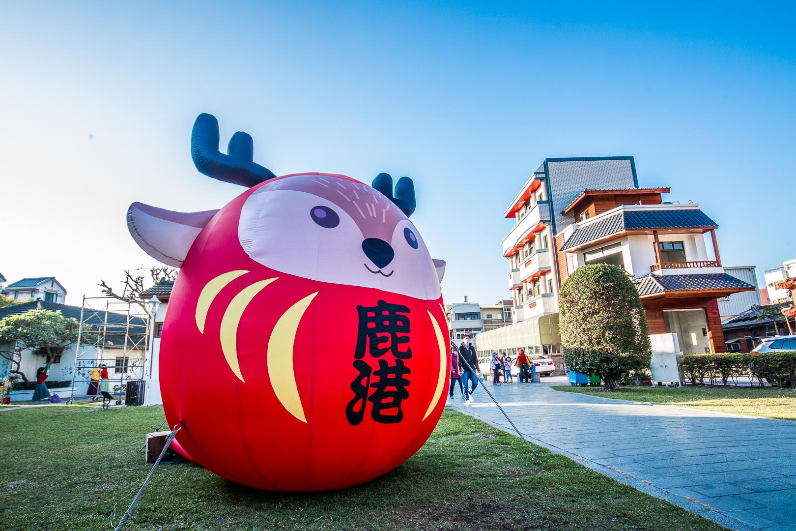 彰化IG景點,彰化小鹿不倒翁,鹿港小鹿不倒翁,鹿港藝術村小鹿不倒翁,鹿港桂花巷藝術村,彰化景點,鹿港景點