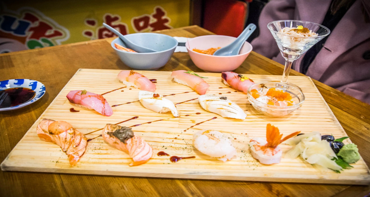 台北美食,台北捷運美食,台北日本料理,台北丼飯,台北生魚片,華山市場美食,華山合掌村 @大手牽小手。玩樂趣