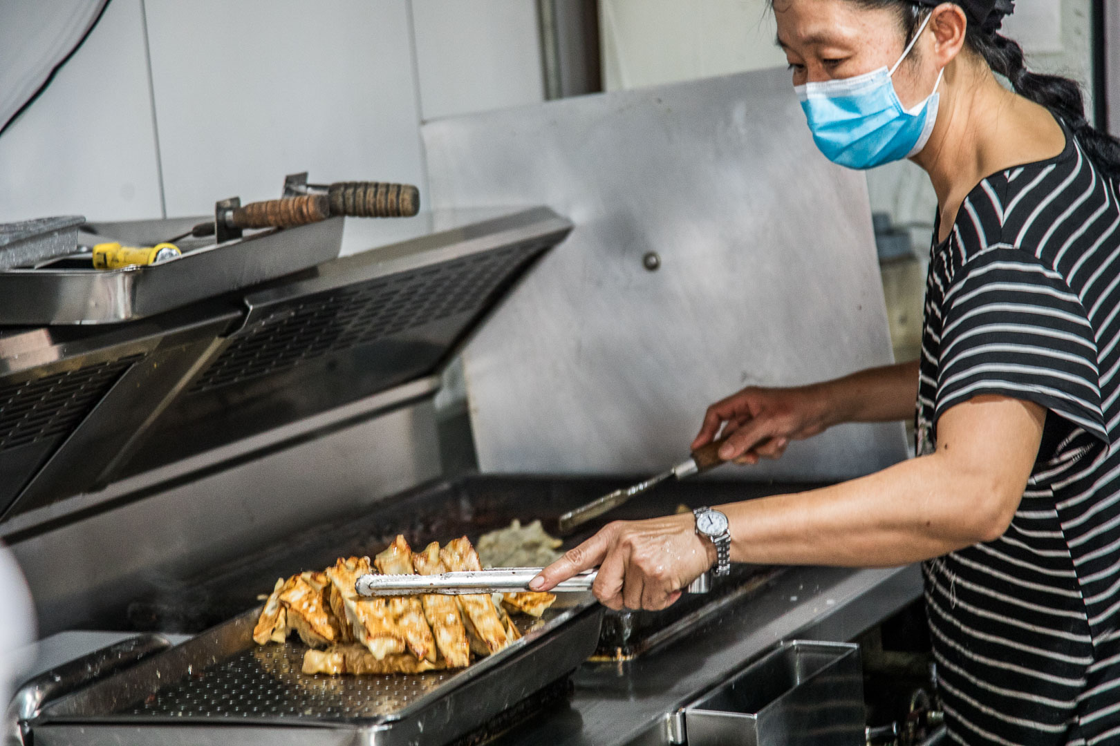 中和美食,香珍鍋貼水餃專賣店