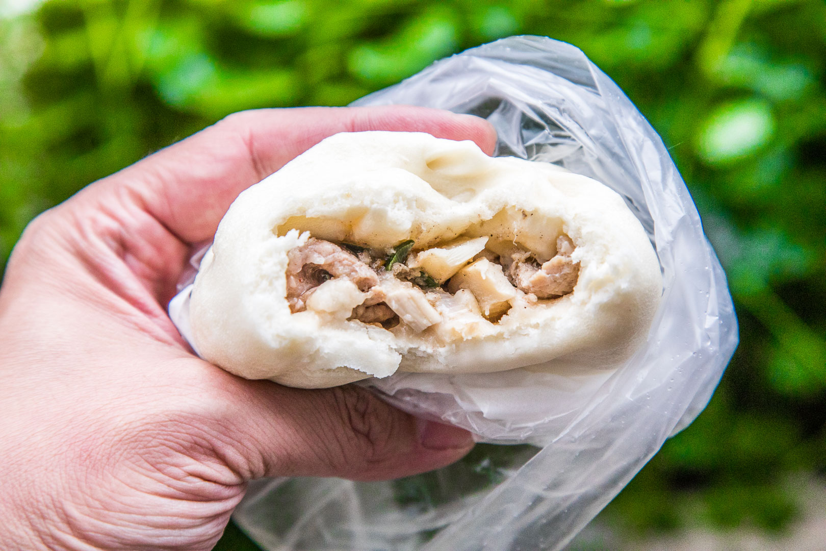 淡水美食,福星阿嬤的筍肉包