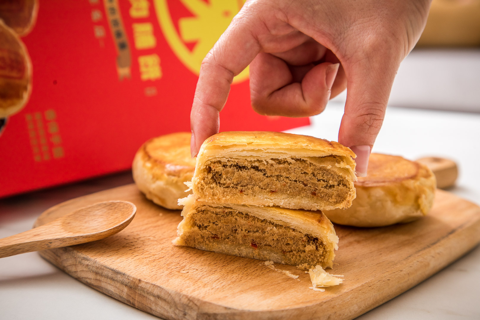 台中美食,台中伴手禮,台中必買,一福堂,一福堂麻辣肉脯餅,台中一福堂麻辣肉脯餅