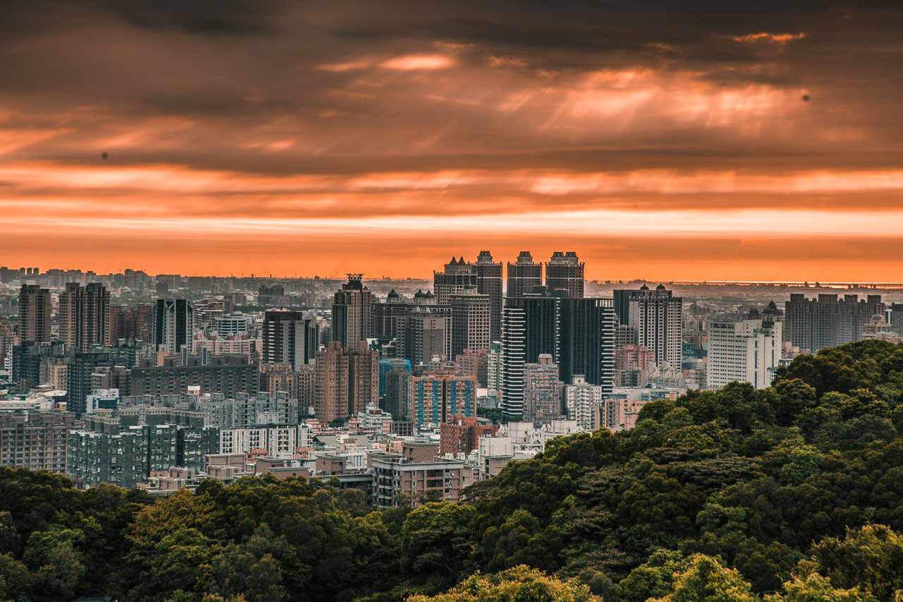 桃園夜景,虎頭山環保公園