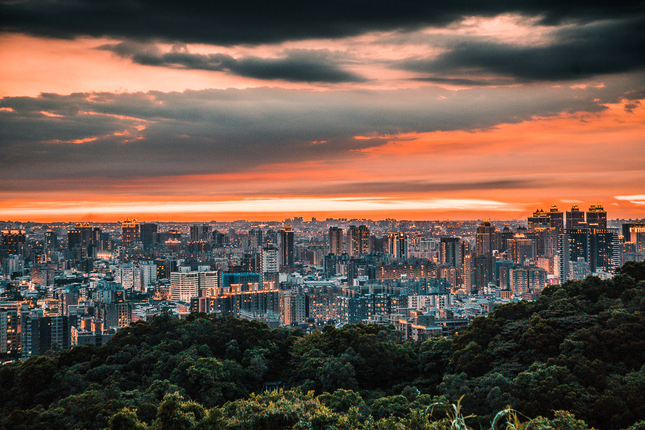 桃園夜景,虎頭山環保公園