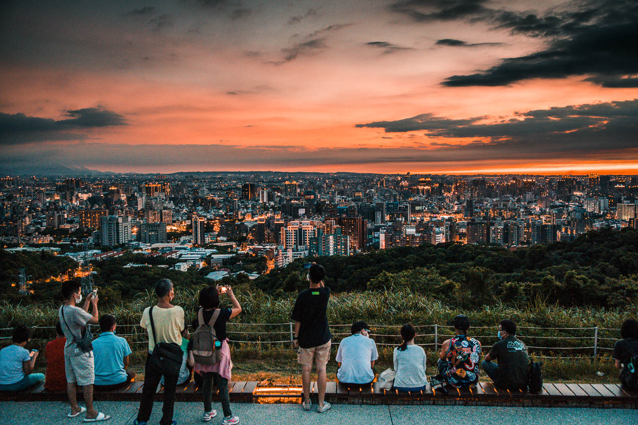 桃園夜景,虎頭山環保公園