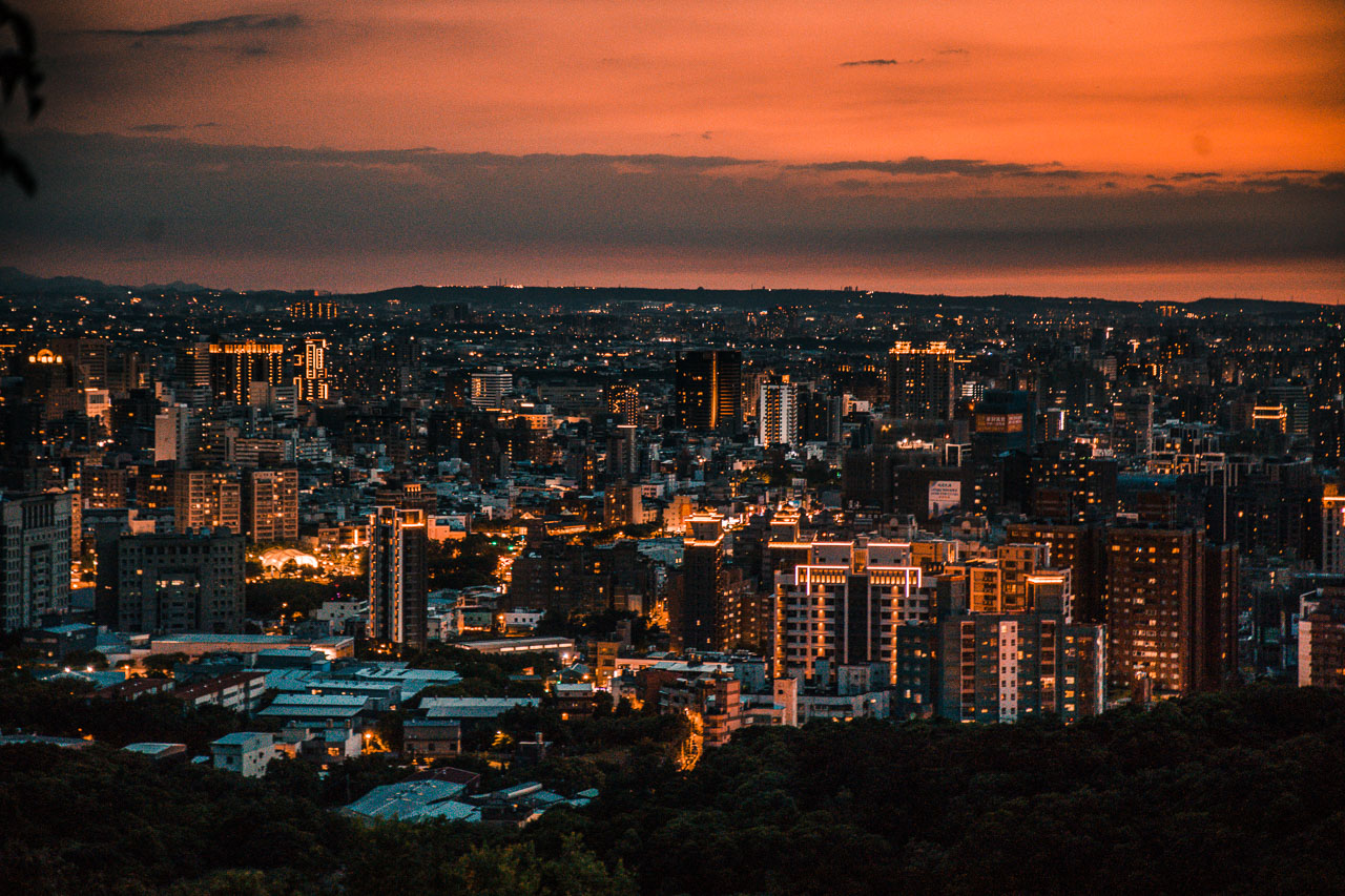 桃園夜景,虎頭山環保公園
