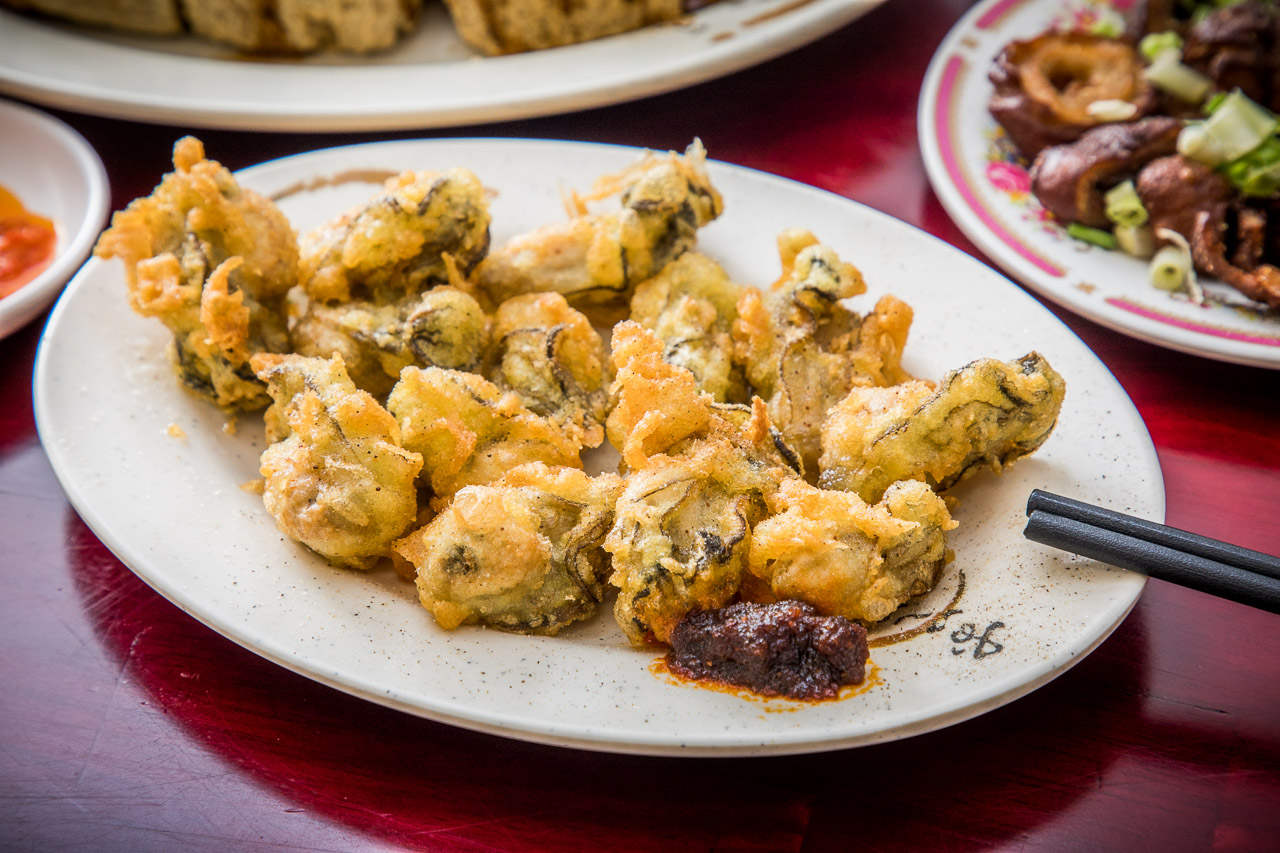 中壢美食,中壢小吃,中壢臭豆腐,中壢麵線,中壢名店,鮮蚵湯,四味飄香平鎮總店,四味飄香