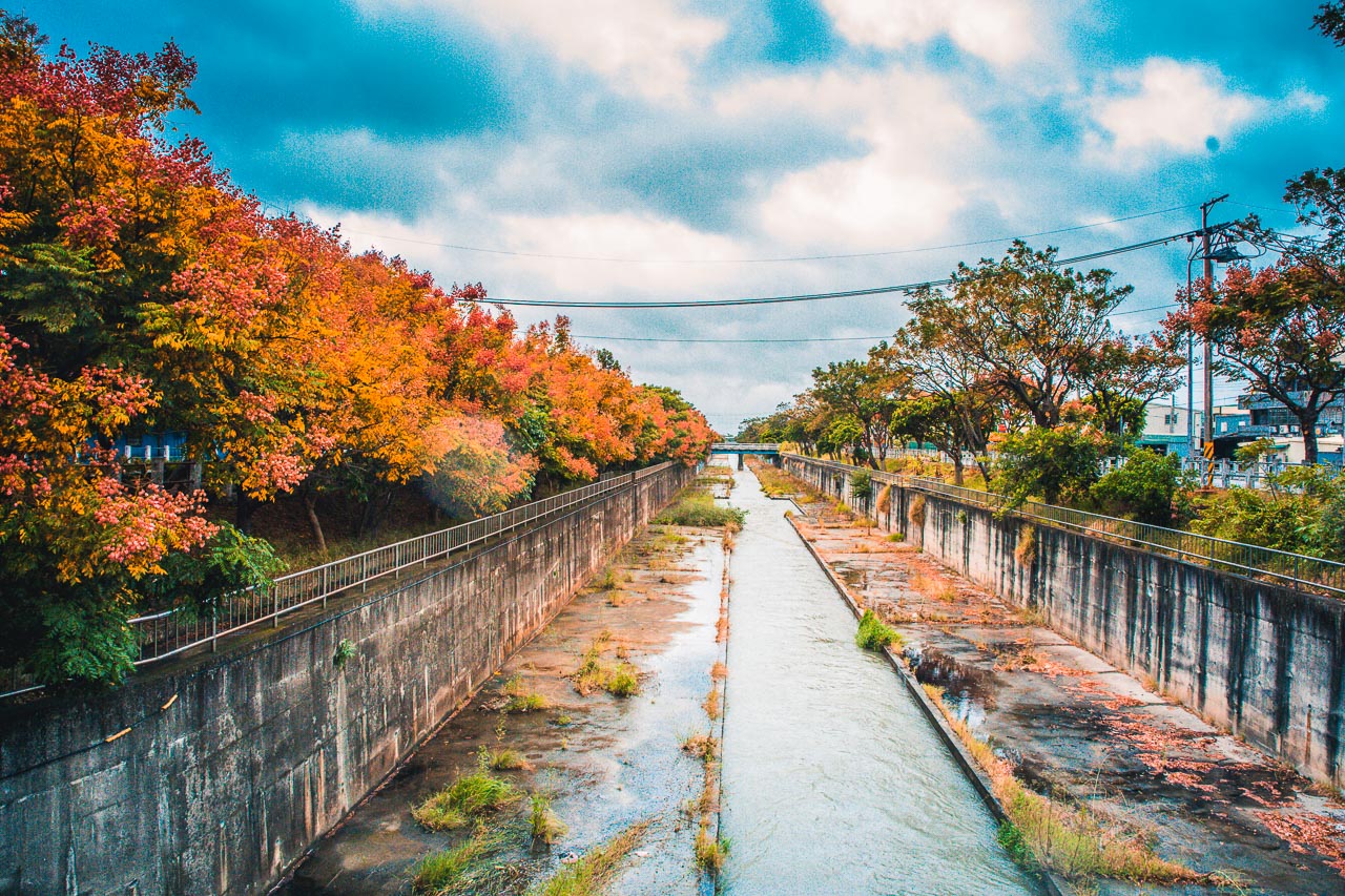 台中景點,清水米粉寮大排水溝
