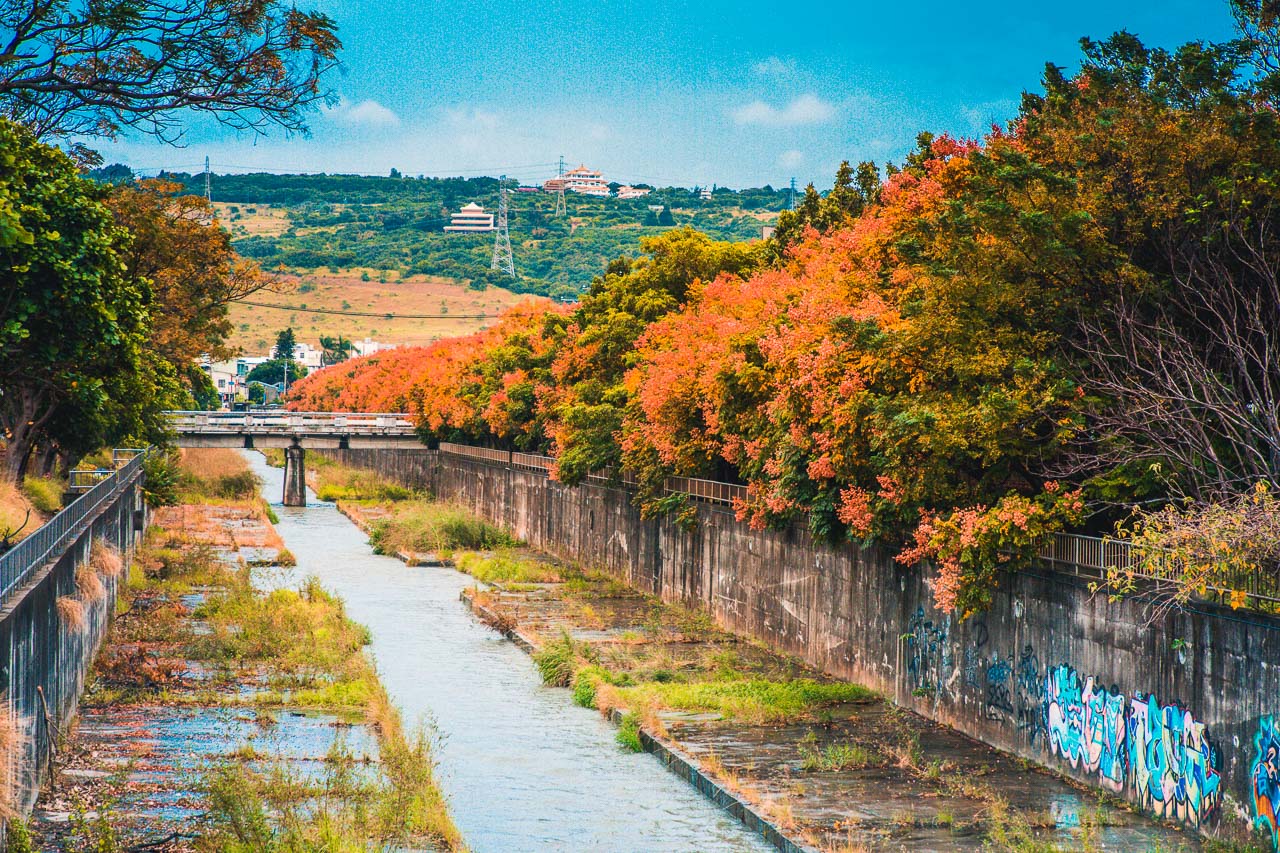 台中景點,清水米粉寮大排水溝