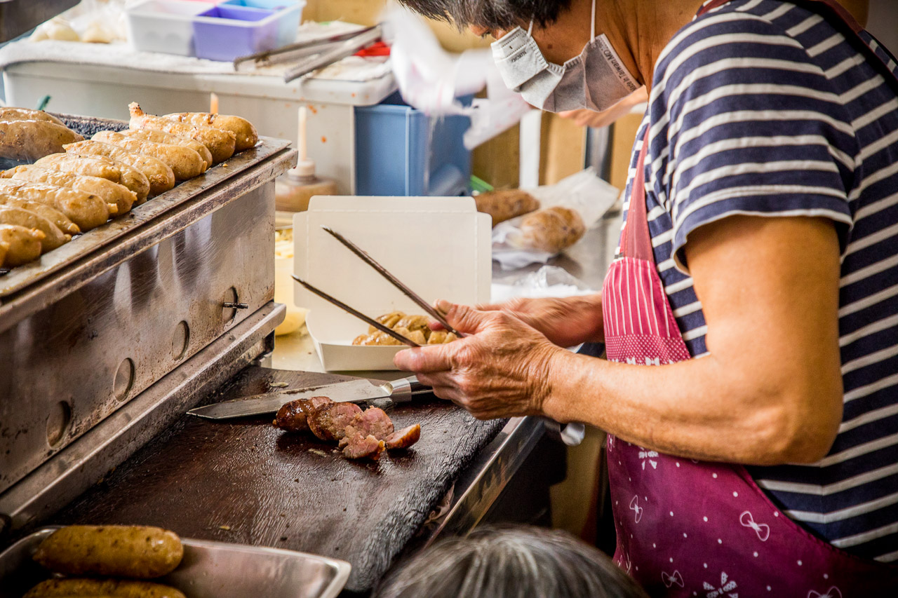 嘉義美食,30年老店 大腸加香腸