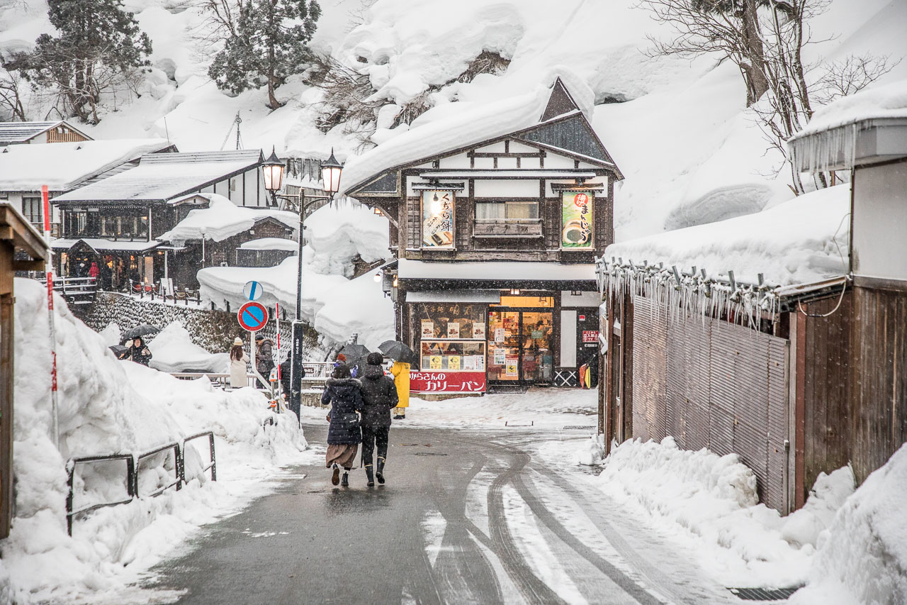 日本雪景,銀山溫泉