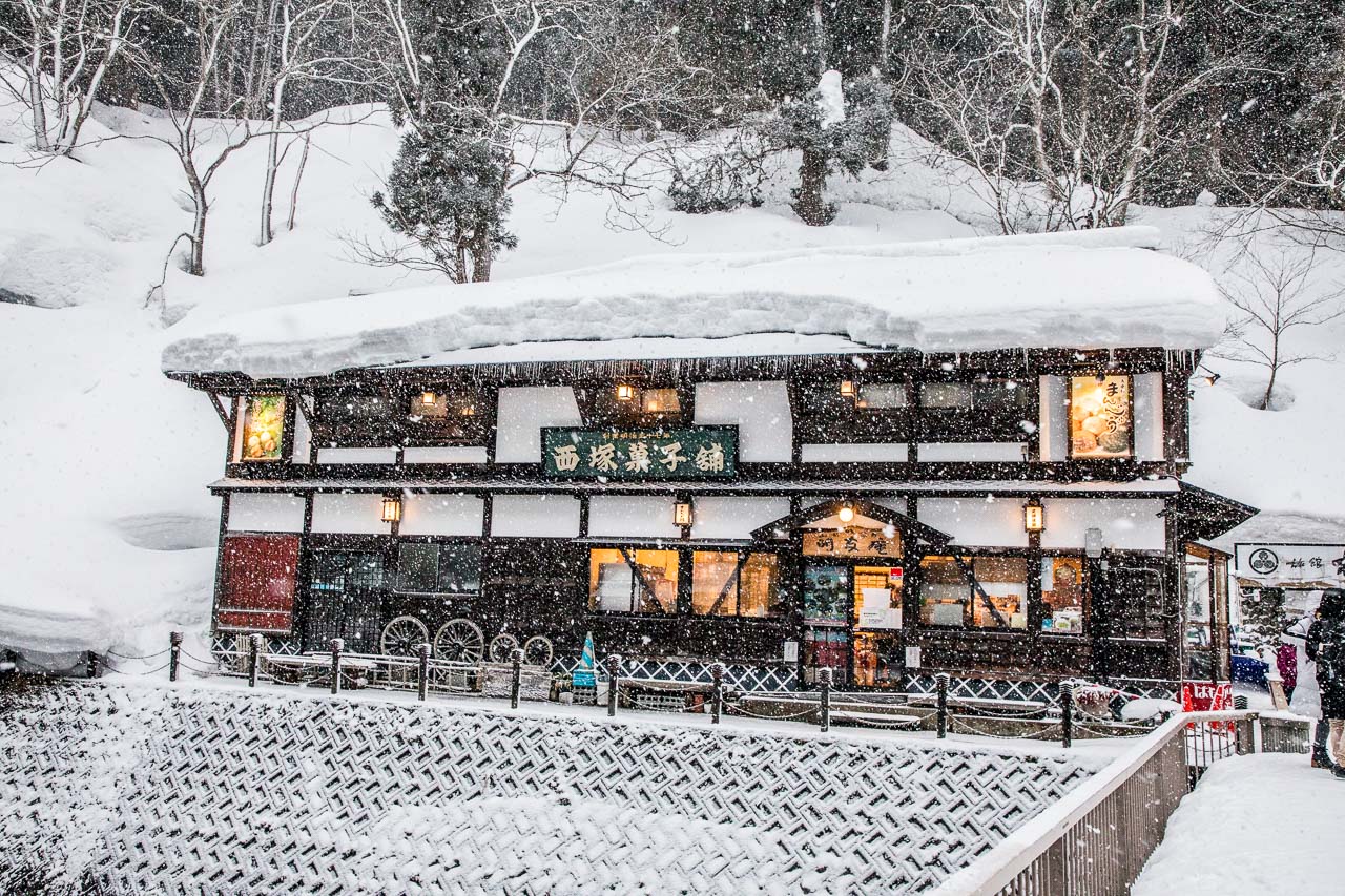 日本雪景,銀山溫泉