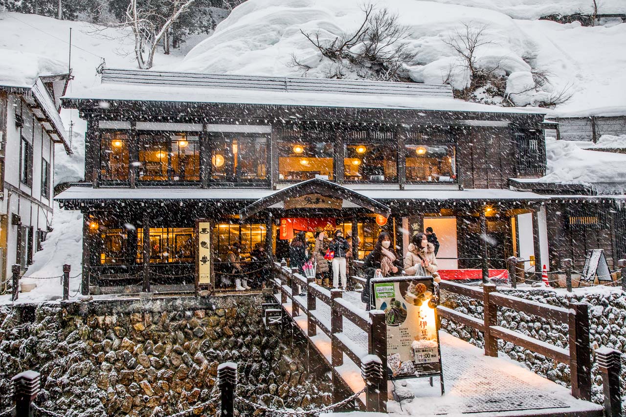 日本雪景,銀山溫泉