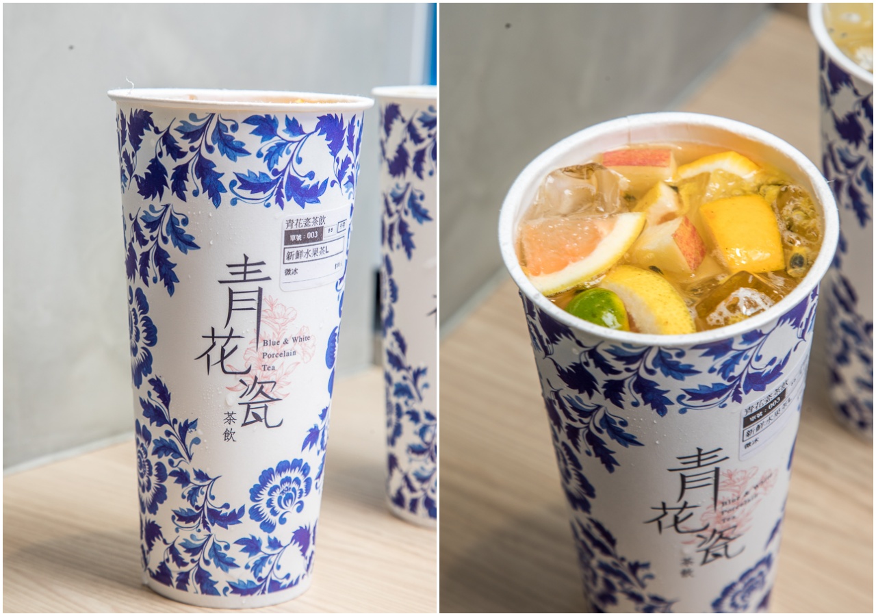 台北美食,台北手搖茶,台北水果茶,台北紅茶,台北飲料,台北奶茶,捷運南京三民站美食,捷運南京三民站手搖飲,青花瓷茶飲