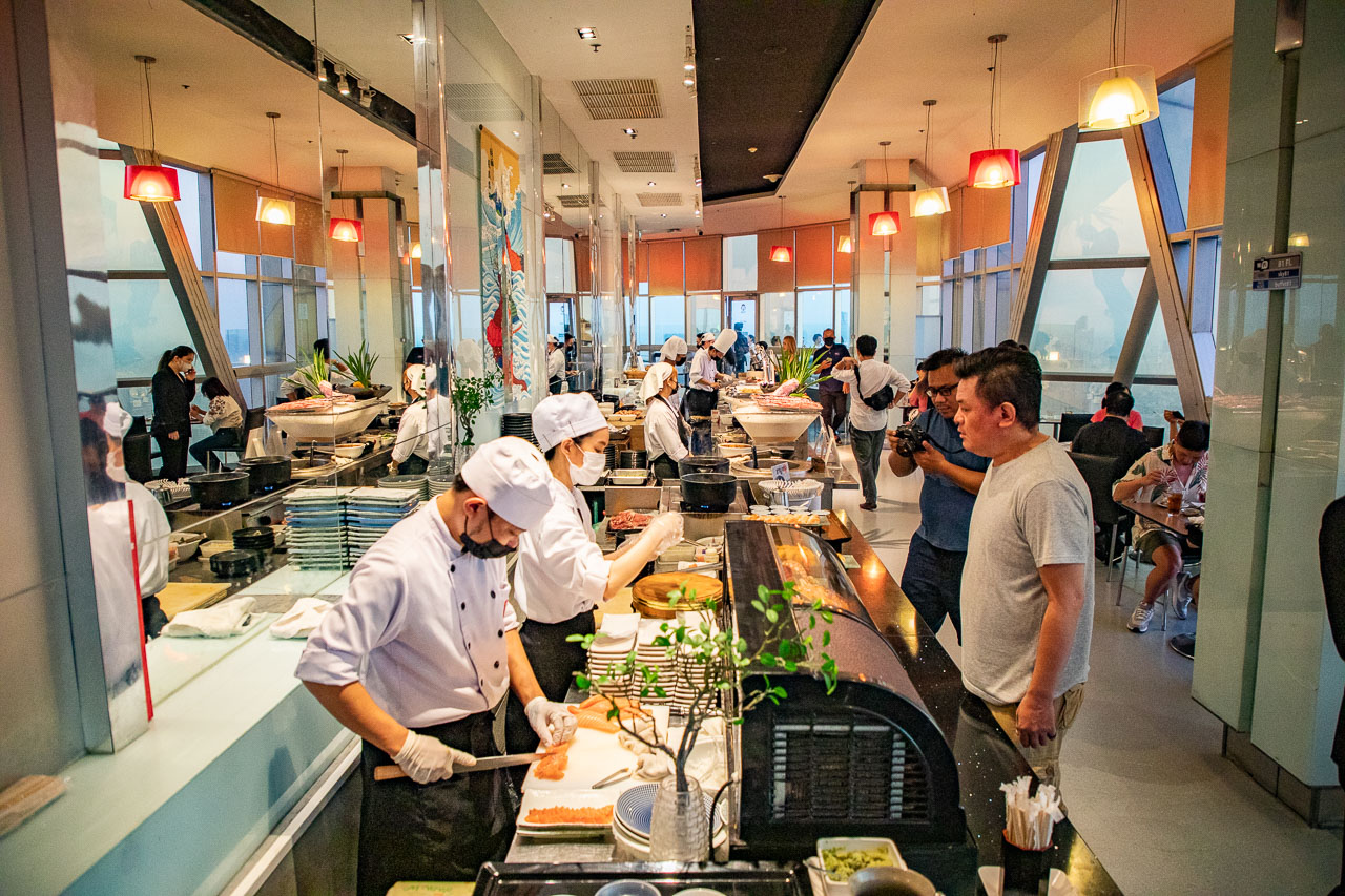 曼谷美食,曼谷彩虹雲霄酒店餐廳自助餐