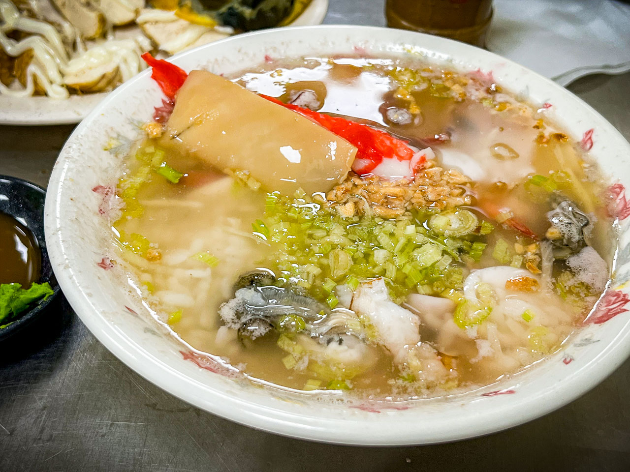 台南宵夜,禿頭老爹鮑魚海產粥