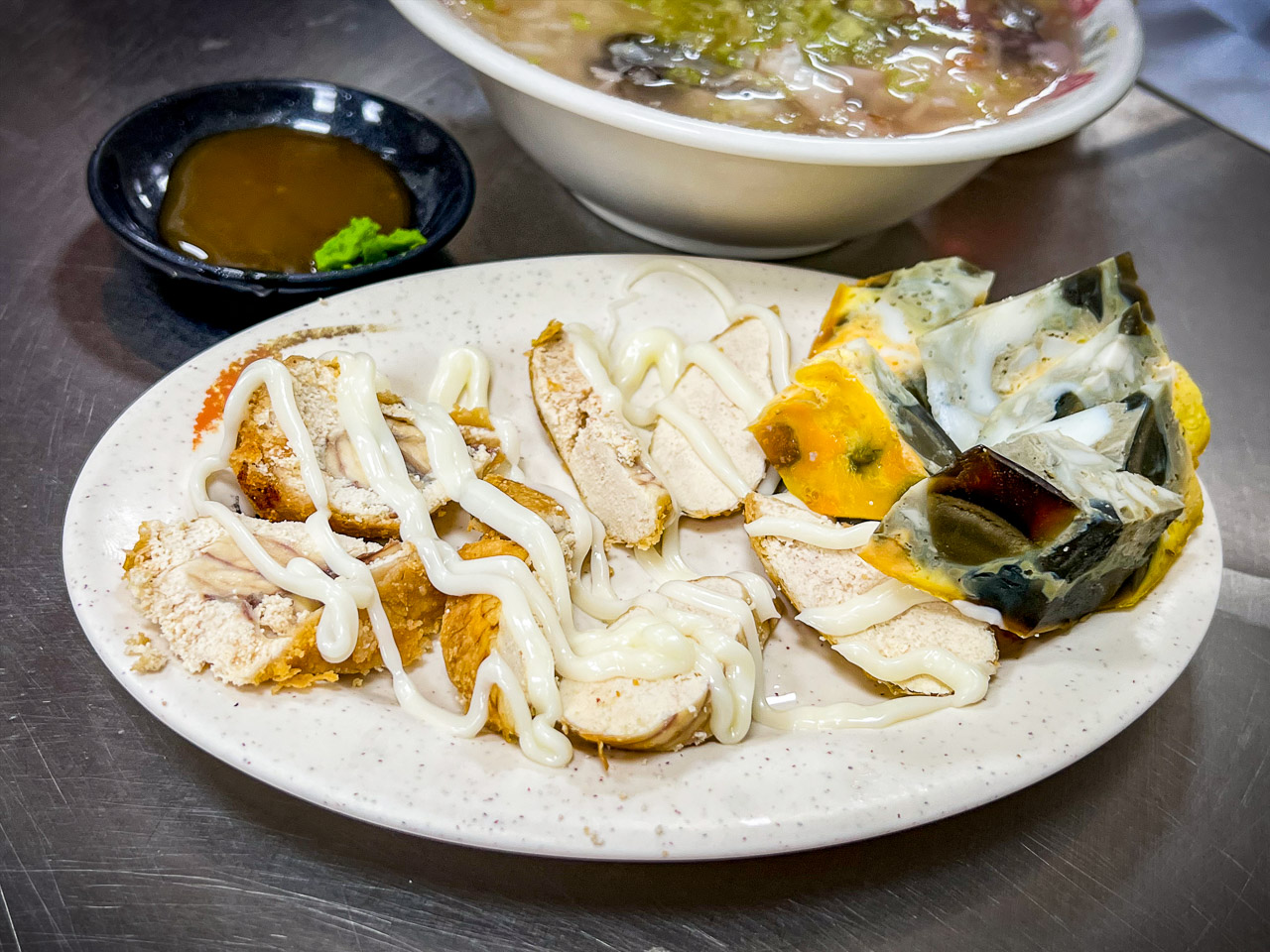 台南宵夜,禿頭老爹鮑魚海產粥