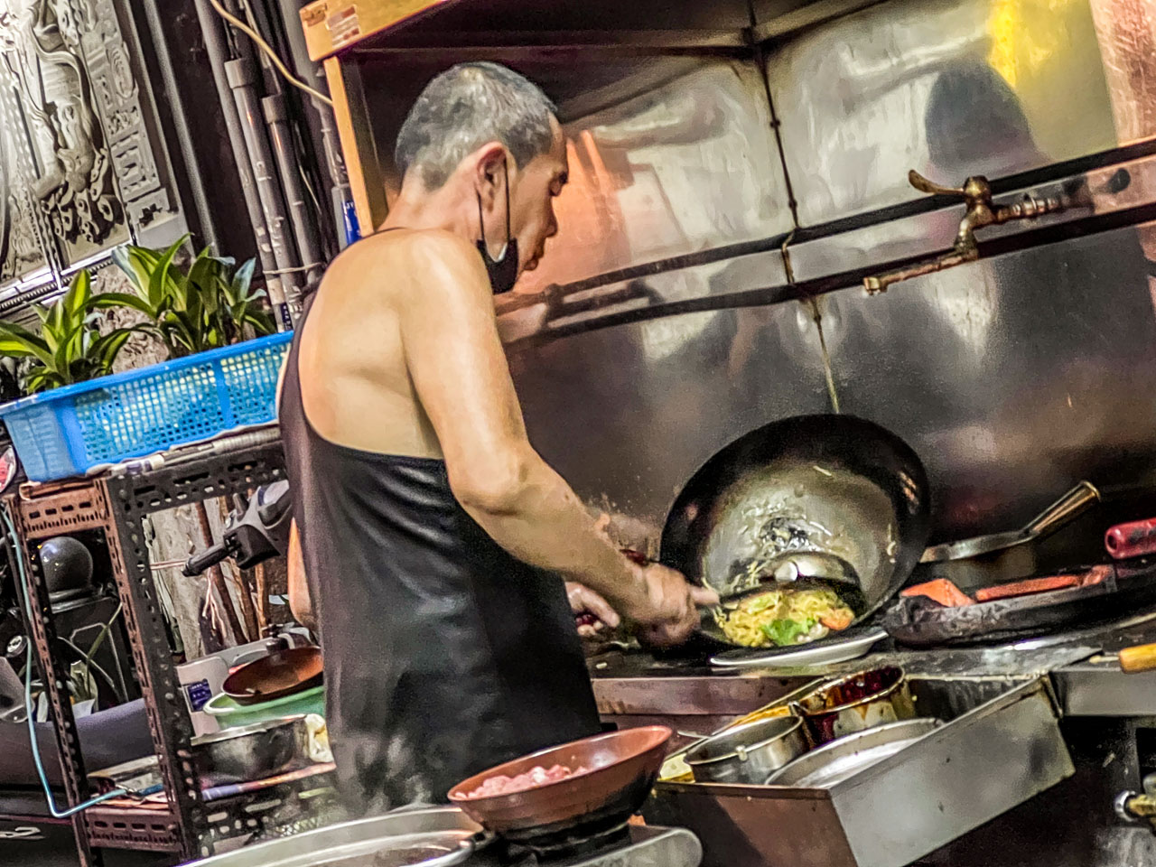 基隆美食,基隆慶安宮廟口咖哩炒麵
