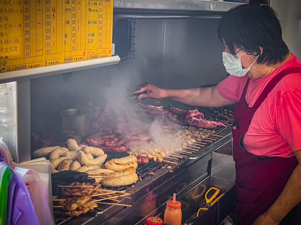 古坑美食,名爐炭烤東和香腸