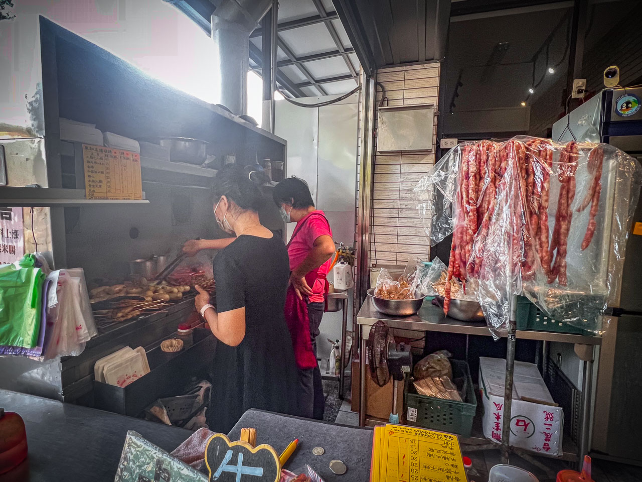 古坑美食,名爐炭烤東和香腸