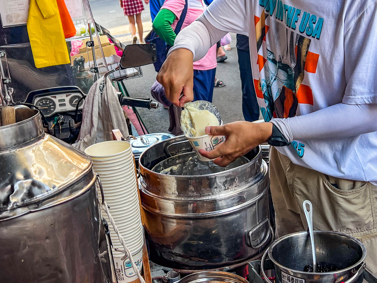 北埔老街好豆味機車豆花,機車豆花,新竹美食,新竹豆花,北捕美食,北埔老街豆花