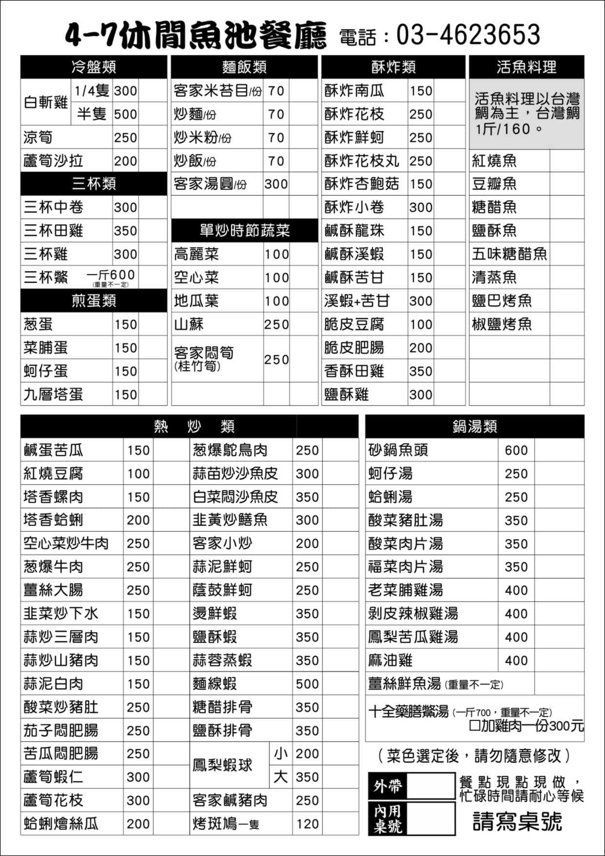 桃園美食,4-7休閒魚池餐廳