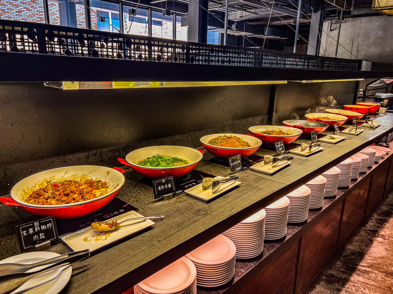 桃園吃到飽,村民食堂廚窗港點