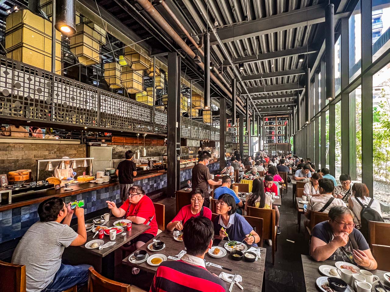 桃園吃到飽,村民食堂廚窗港點