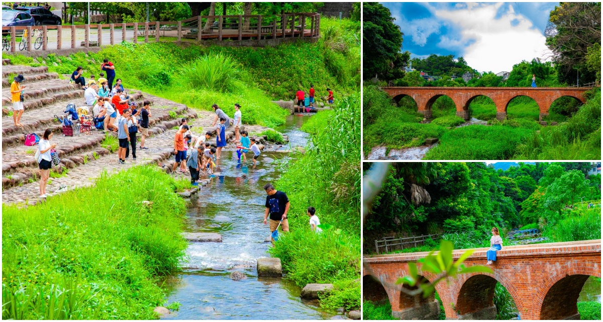 龍潭大平紅橋,桃園景點,龍潭景點,桃園玩水,龍潭玩水 @大手牽小手。玩樂趣