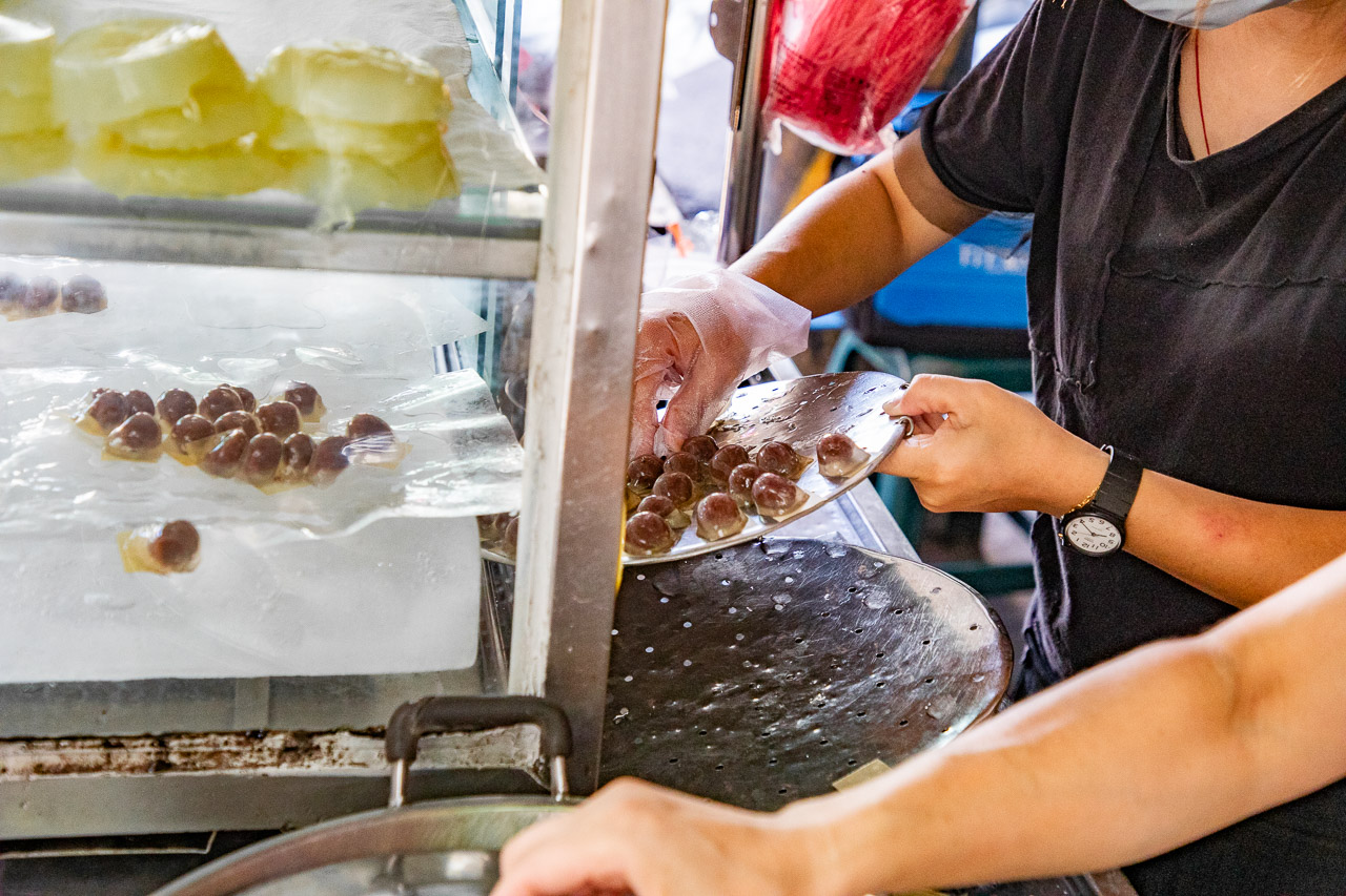 嘉義東市場美食,黃記綠豆粉粿涼西丸