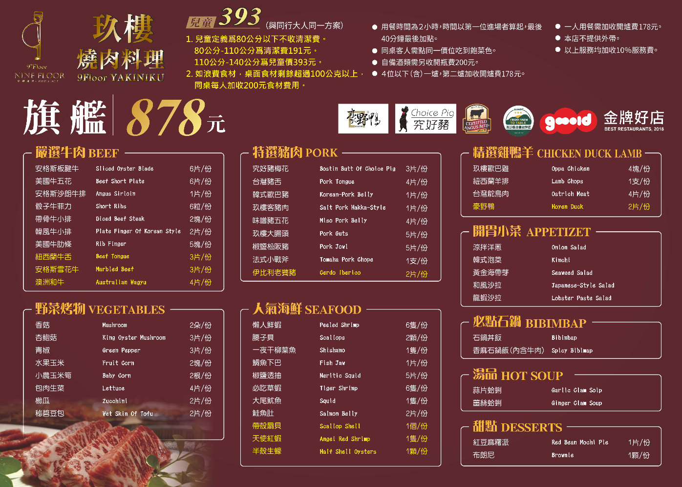 桃園燒肉吃到飽,玖樓燒肉料理