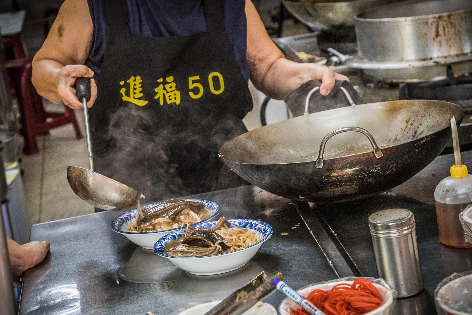 台南美食,台南鱔魚意麵,進福炒鱔魚專家,台南炒鱔魚 @大手牽小手。玩樂趣