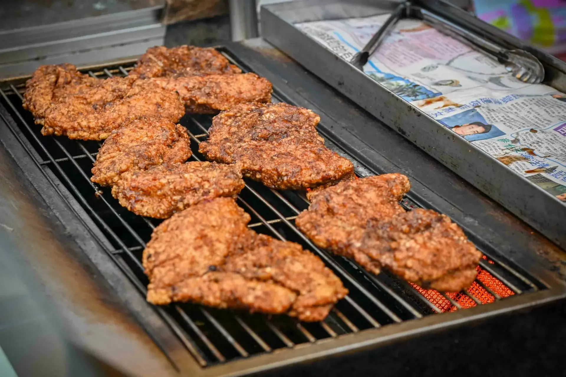 士林夜市美食,家鄉碳烤雞排