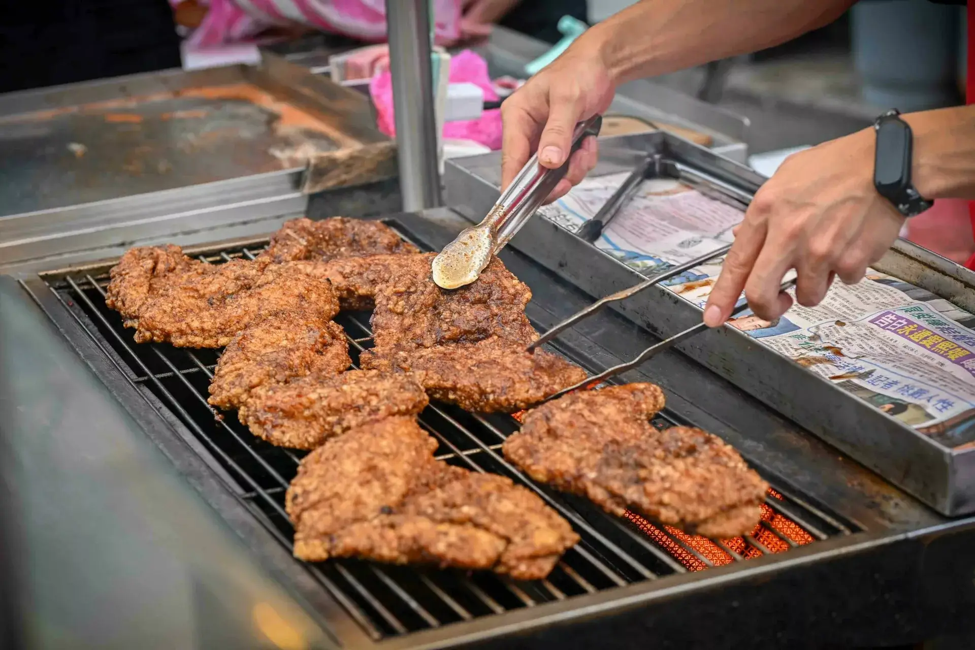 士林夜市美食,家鄉碳烤雞排
