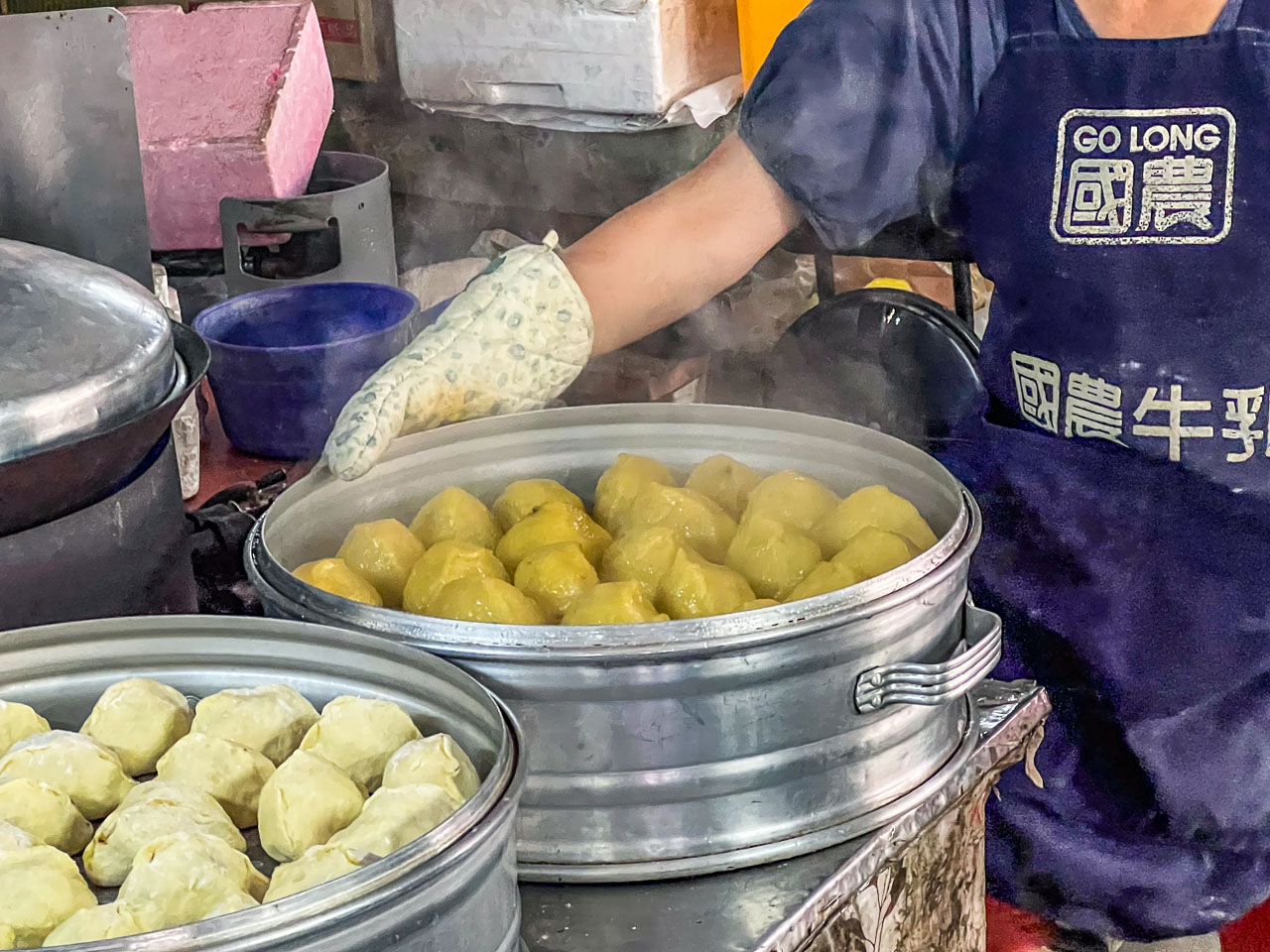 左營美食,左營地瓜菜包