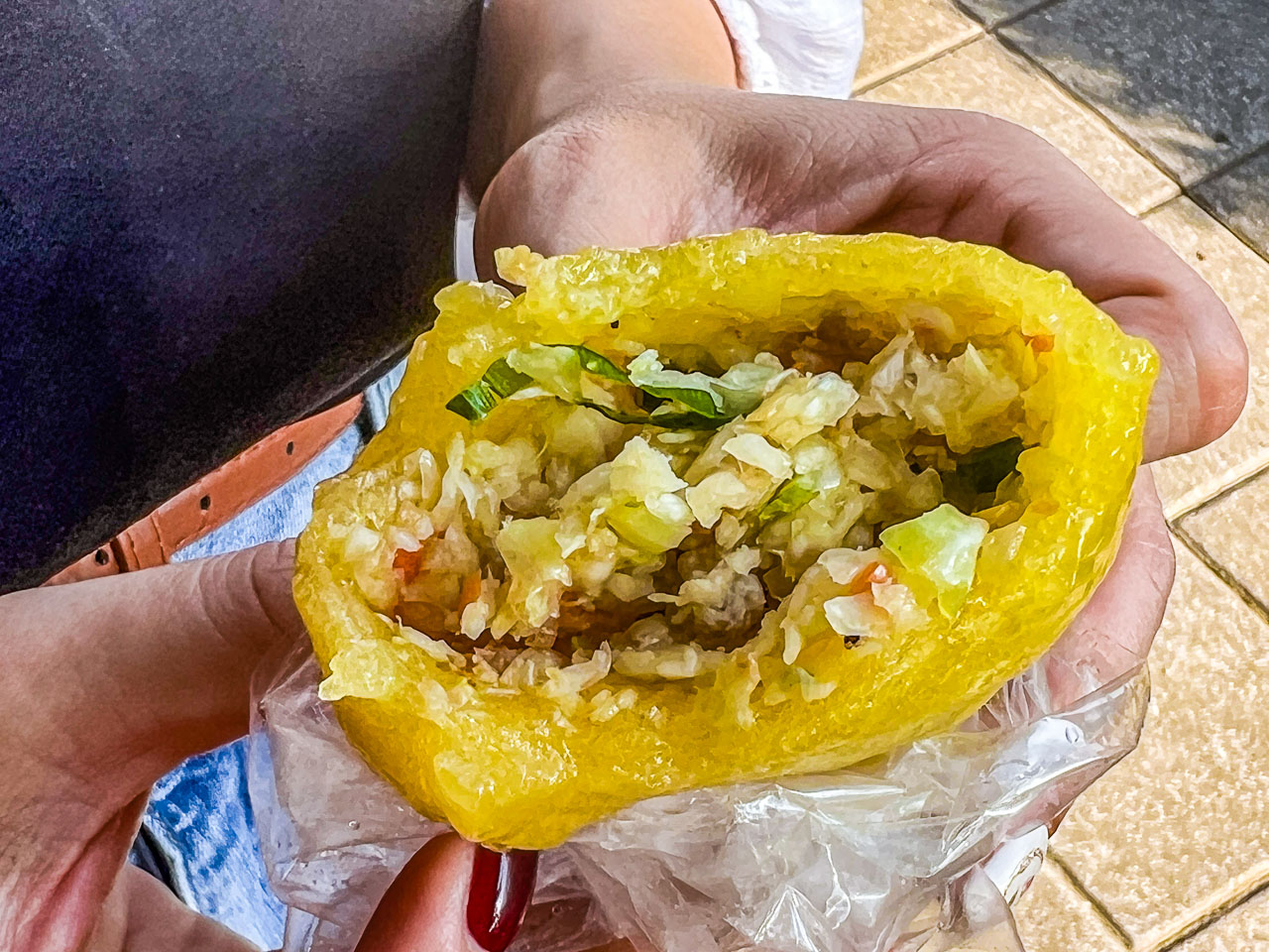 左營美食,左營地瓜菜包