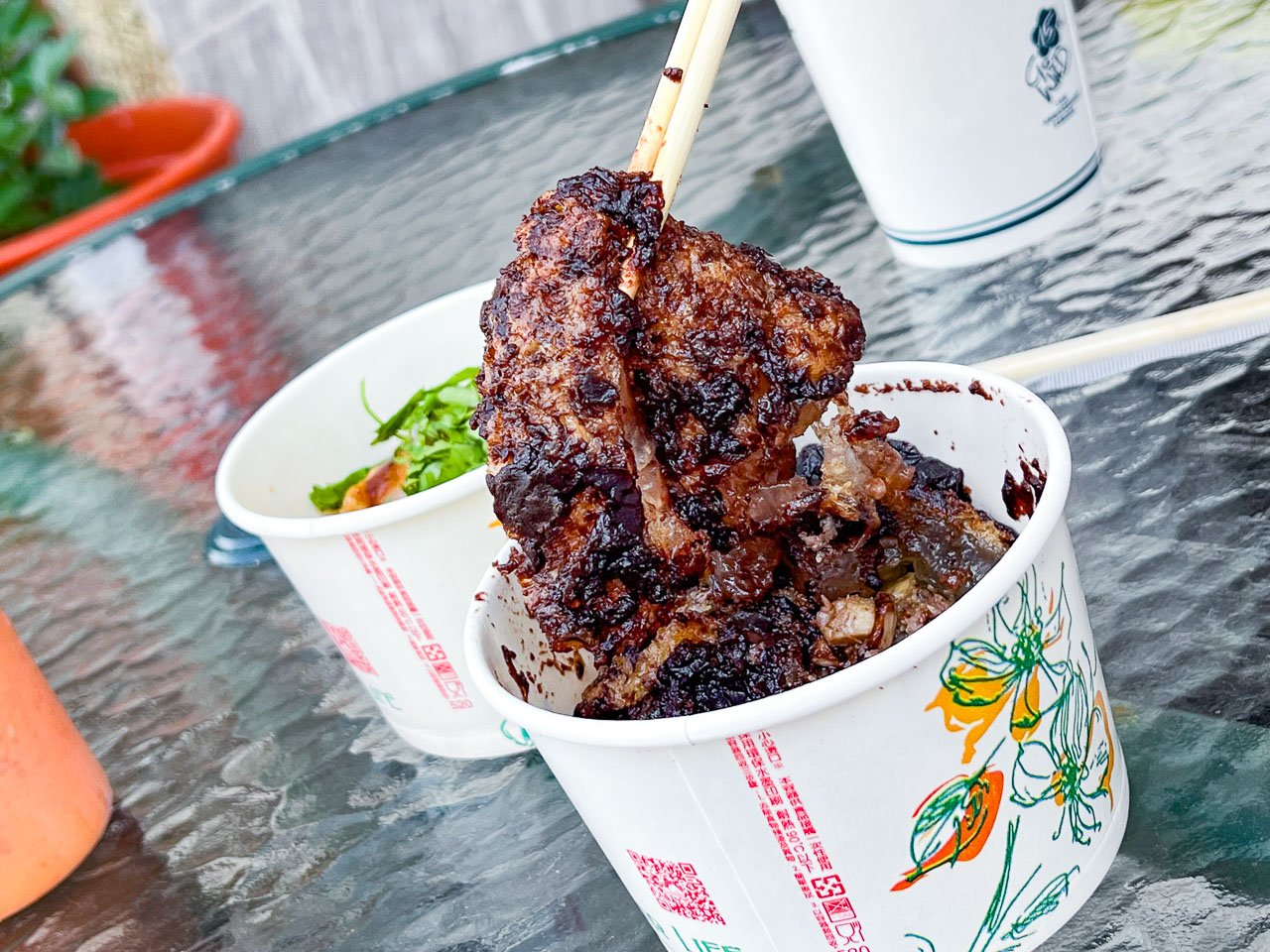 桃園美食,桃園小吃,中壢小吃,中壢肉圓,桃園肉圓,桃園炸蛋肉圓,炸蛋肉圓,中壢美食 @大手牽小手。玩樂趣