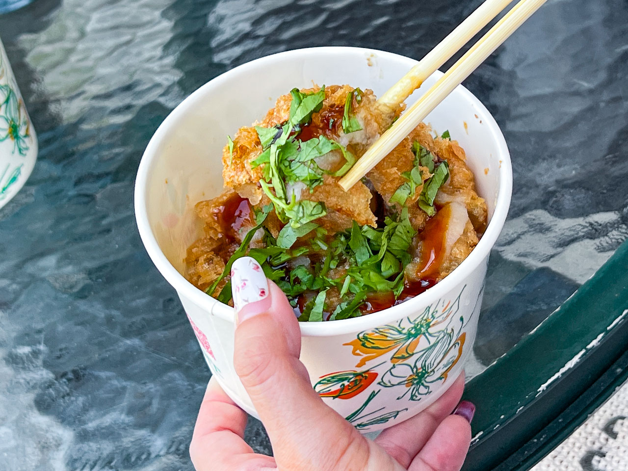 桃園肉圓,炸蛋肉圓